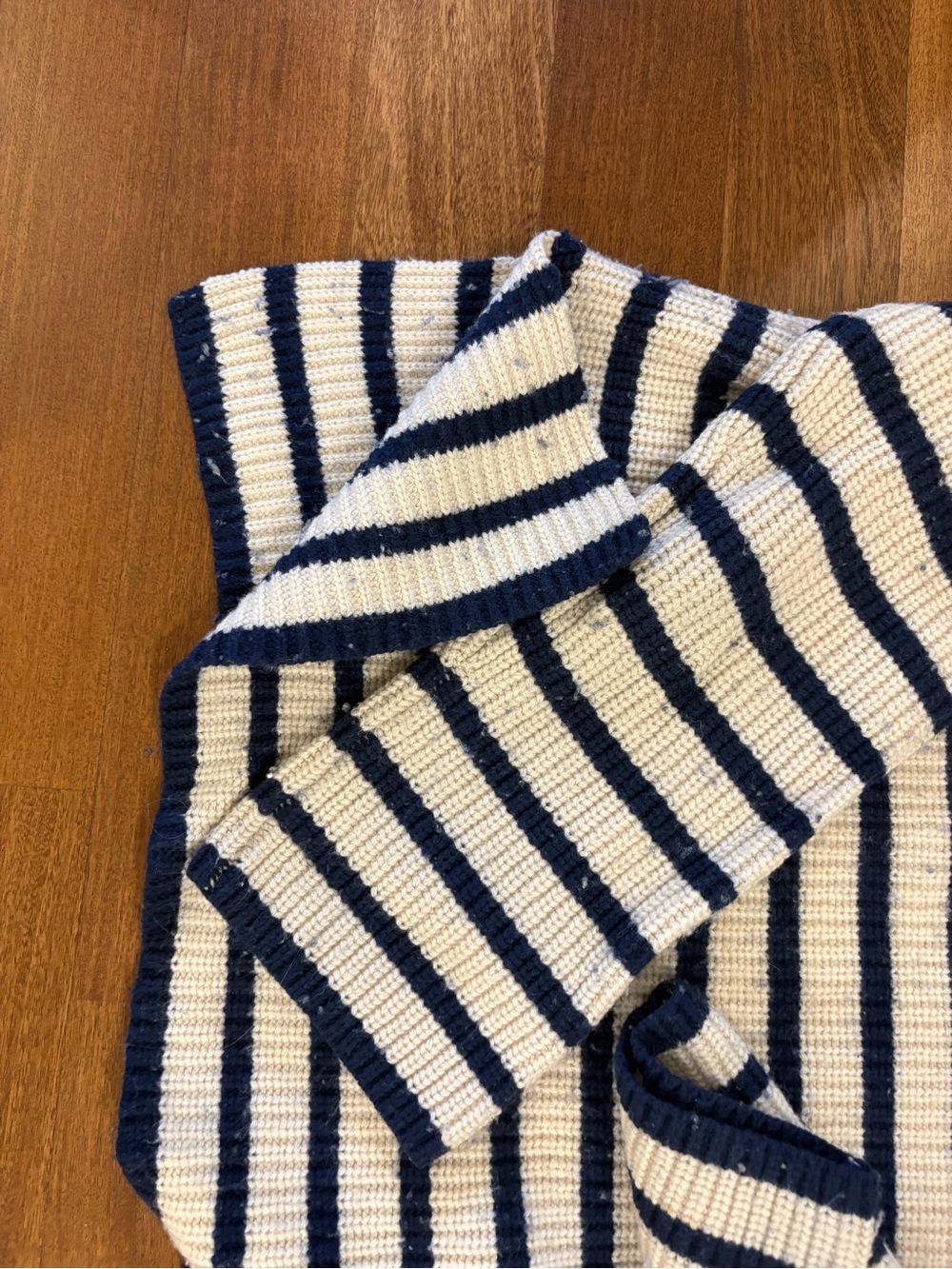RAILS Striped Cream and Navy Knit Sweater - Picture 4 of 7